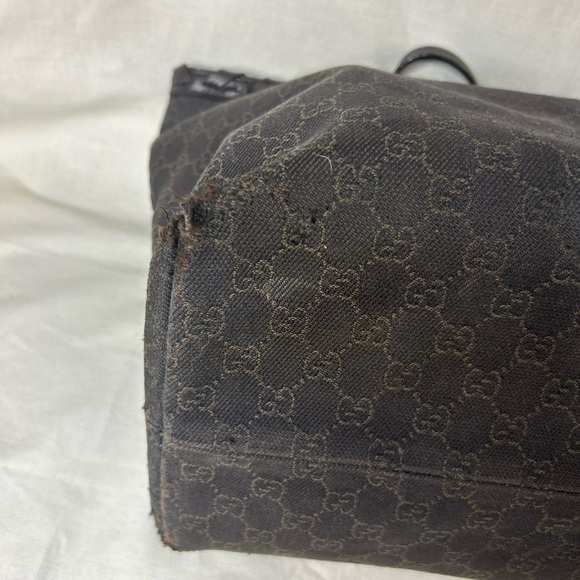 👜 Gucci Bamboo Tassel GG Canvas Tote Bag – Brown SEE ADDITIONAL LISTING - Picture 10 of 16